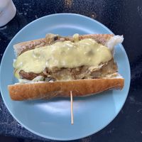 Philly Steak with shaved seitan   at Monster Vegan in Philadelphia