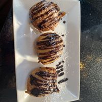 Beignet with nutter butter  at Monster Vegan in Philadelphia