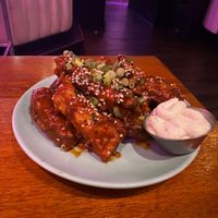Korean Seitan Wings  at Monster Vegan in Philadelphia