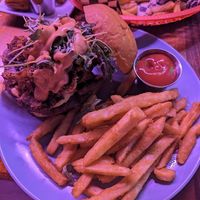 burger at Monster Vegan in Philadelphia