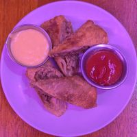 Cheesesteak Eggrolls at Monster Vegan in Philadelphia