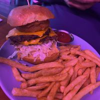 Smash burger   at Monster Vegan in Philadelphia