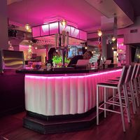 The bar   at Monster Vegan in Philadelphia