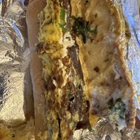 Fulsi steak sandwich. The roll was so good too, as you’d expect in Philly.  at Monster Vegan in Philadelphia