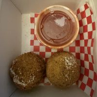 fried mac n cheese balls (take out)  at Monster Vegan in Philadelphia