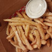 truffle parm fries at Monster Vegan in Philadelphia