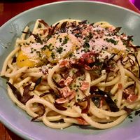 Cacio e Uova at Monster Vegan in Philadelphia