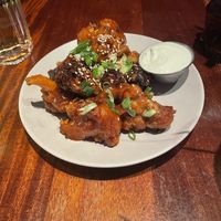 Korean bbq cauliflower wings   at Monster Vegan in Philadelphia