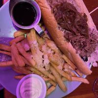 Forgot the name but au jus sandwich   at Monster Vegan in Philadelphia