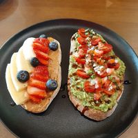 Toasts at Carrots The Vegan Kitchen in Bangkok