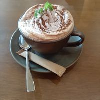 Hot mocha mint at Carrots The Vegan Kitchen in Bangkok