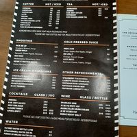 Menu at Carrots The Vegan Kitchen in Bangkok
