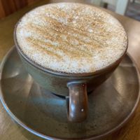 Salted caramel latte  at Carrots The Vegan Kitchen in Bangkok