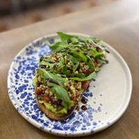 Avocado toast  at Carrots The Vegan Kitchen in Bangkok
