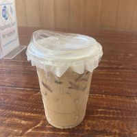 Black sugar ice latte  at Carrots The Vegan Kitchen in Bangkok