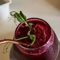Beetroot juice at The Break Room in Hilton