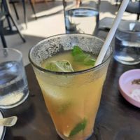 Tepache - fermented pineapple beverage at Guyala Cafe in Cairns
