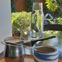 Chai on soymilk with real spices not powder at Guyala Cafe in Cairns