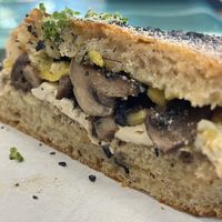 Mushroom toastie   at Guyala Cafe in Cairns