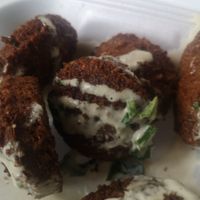 Homemade Falafel, Tahini at La Fiesta Imbiss in Leipzig