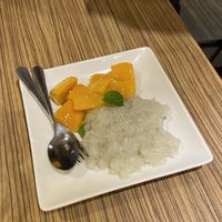 Mango sticky rice at Shimiran Thai Food Cafe in Tokyo