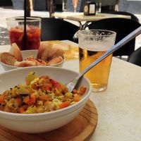 Vegan Couscous bowl at La Cueva  De Plocia in Cadiz