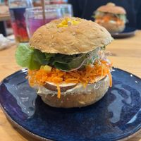 Burger at La Dame au Cerf in Nice