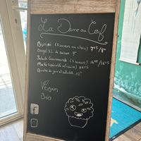 Menu at La Dame au Cerf in Nice