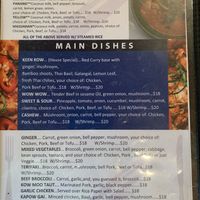 Curries & mains at Keen Kow Thai Food in Ninilchik