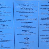 Menu Jan 2021 at Village Green Cafe in Havelock North