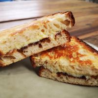 Vegemite and Cheese Toastie (vegan option) at Garden Eats in Dwellingup
