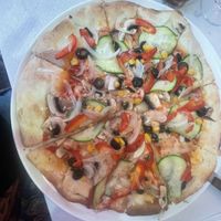 Vegan pizza   at Gastronomia Italiana in Cascais