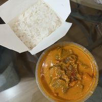 panang curry with mock meat  at Urban Thai Kitchen in San Diego