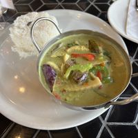 Green curry vegan with mock duck  at Urban Thai Kitchen in San Diego
