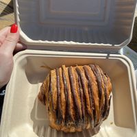 Split Bakery chocolate croissant   at El Avocado in La Jolla