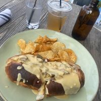 Philly « Steak » sandwich with cashew cheese   at El Avocado in La Jolla