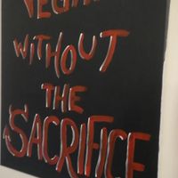 Artwork at Seitan's Corner in Bristol