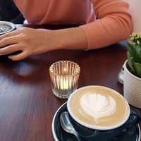 Cappuchino & coffee at Mono Cafe in Munich