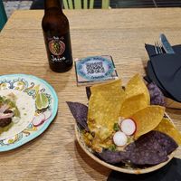 Vegan nachos, El forastero and the greatest IPA in the island, probably. at Chiwawa Cantina in Gran Canaria
