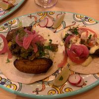 Tacos veganos  at Chiwawa Cantina in Gran Canaria