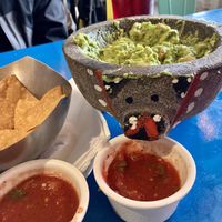 Guacamole and salsa   at Taco + Tequila  in Savannah