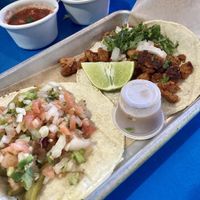 Nopal taco(specify vegan), vegan chorizo taco  at Taco + Tequila  in Savannah