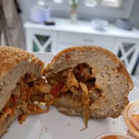 Vegan deviled crab  at Pappys Devil Crabs in Tampa
