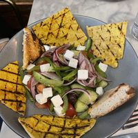 Greek salad  at Willow Vegan Bistro in New York City