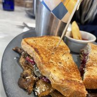 Pastrami sandwich  at Willow Vegan Bistro in New York City