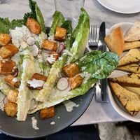 Cesar salad with tofu  at Willow Vegan Bistro in New York City