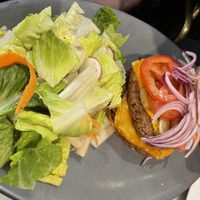 Double burger  at Willow Vegan Bistro in New York City