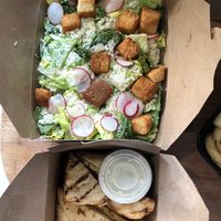 Caesar Salad with five spice tofu  at Willow Vegan Bistro in New York City