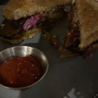 Pastrami sandwich   at Willow Vegan Bistro in New York City