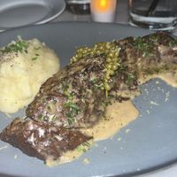 lemon pepper steak  at Willow Vegan Bistro in New York City